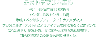 テストデフリカエル解説