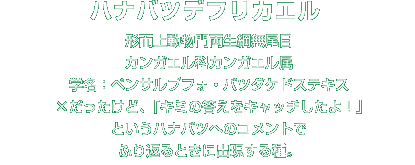 ハナバツデフリカエル解説